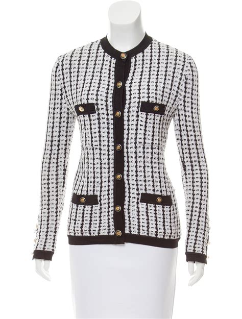 chanel inspired cardigan jacket|chanel type cardigans.